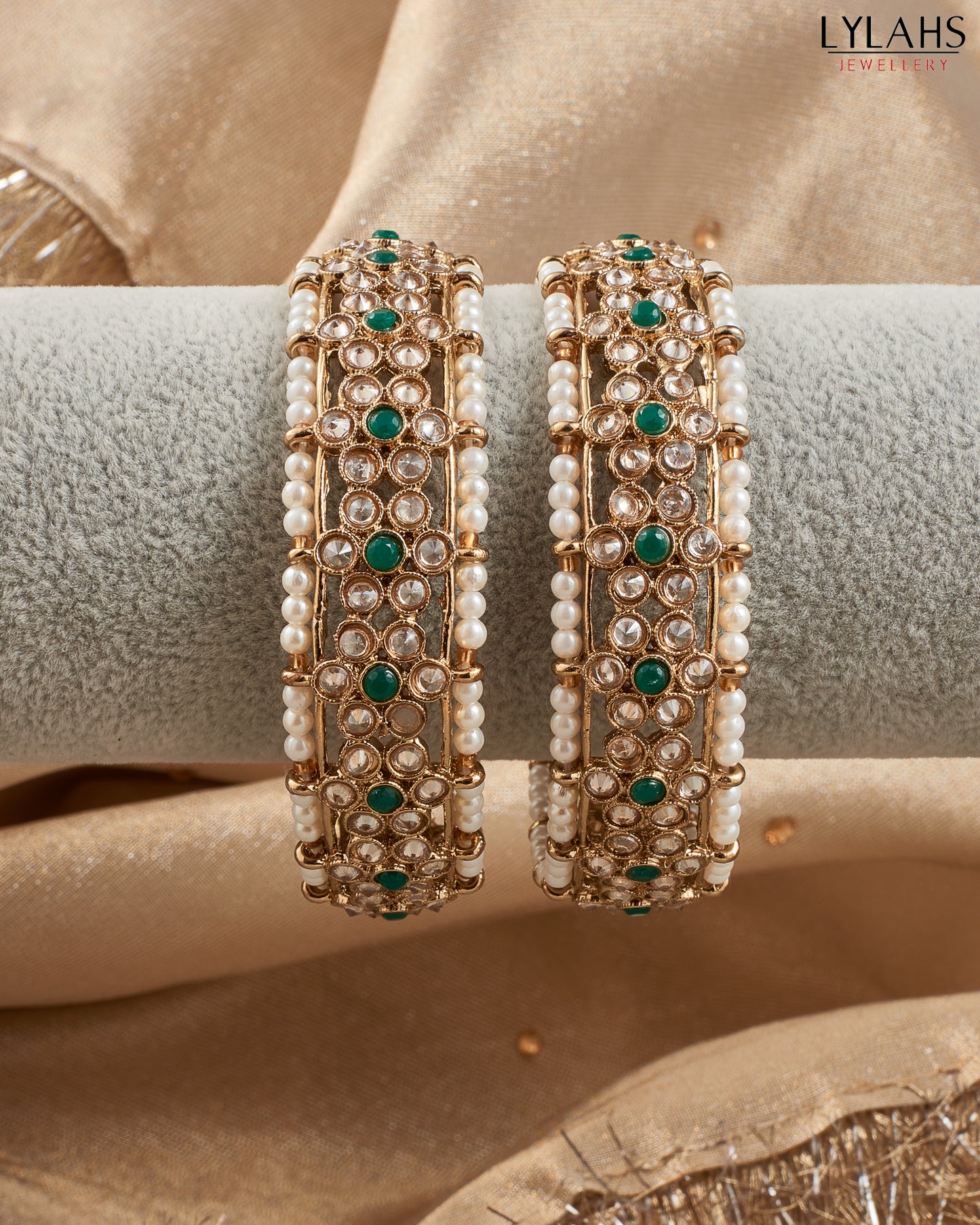 Lylahs Jewellery - Pair of Bangles - Green
