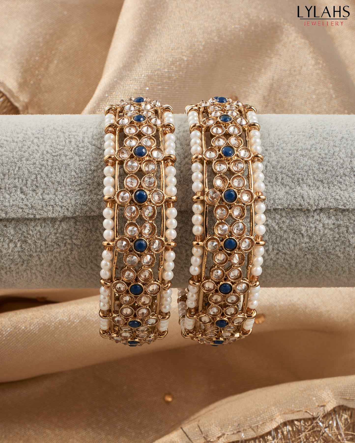 Lylahs Jewellery - Pair of Bangles - Navy Blue